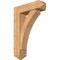 Ekena Millwork Thorton Arts and Crafts Smooth Bracket w/ Offset Brace, Western Red Cedar, 7 1/2"W x 26"D x 38"H BKT0806X26X38THR03SWR - alternate 1